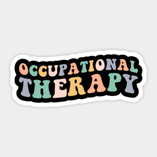 Occupational Therapy Retro Therapist Sticker